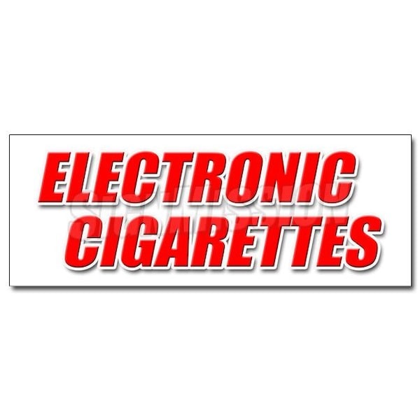 ELECTRONIC CIGARETTES DECAL sticker hookah pens e-hookahs vape pipes, D-24 Electronic Cigarettes